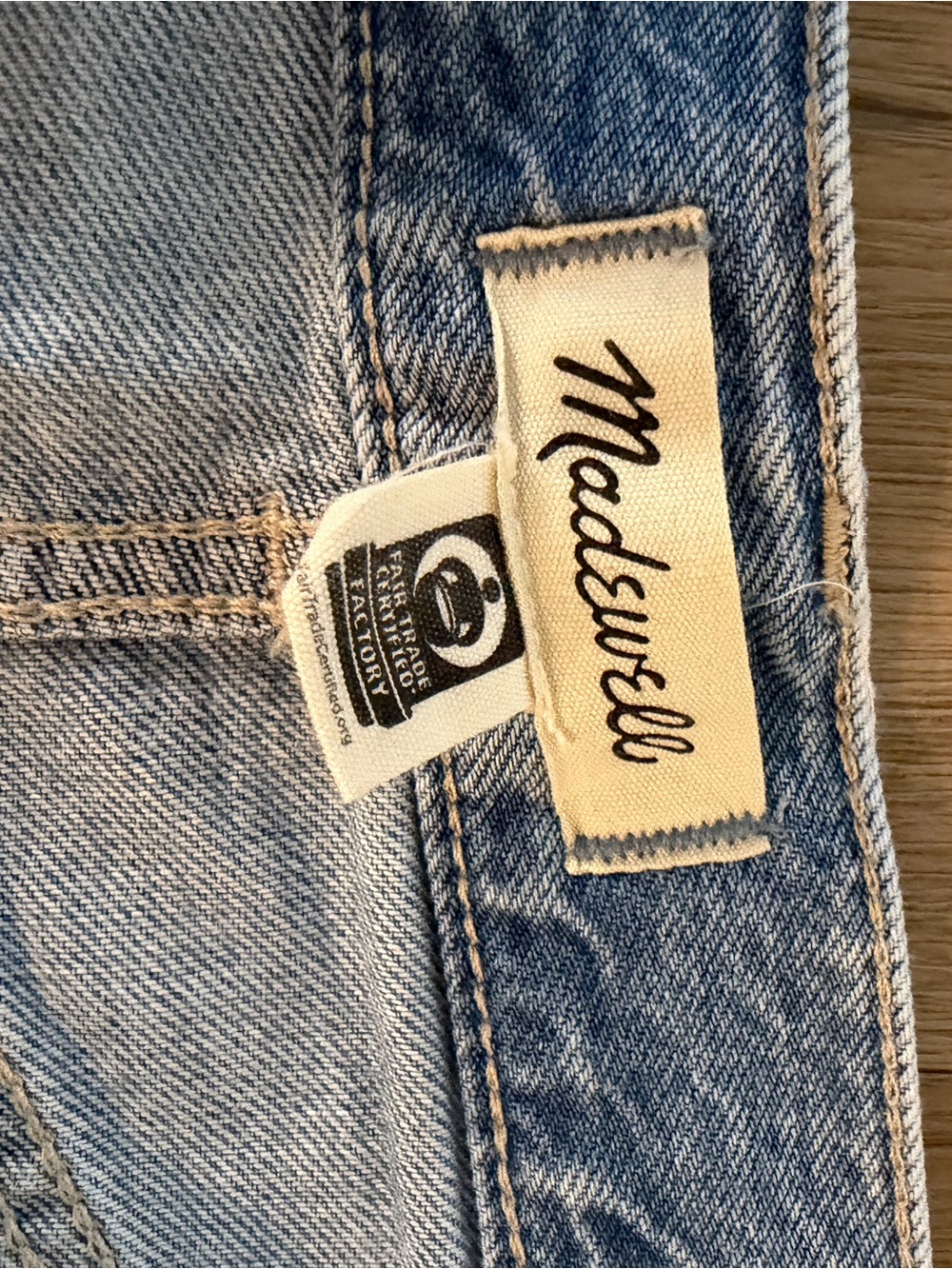 Madewell Light Blue Wide-Leg Jeans - Picture 2 of 4